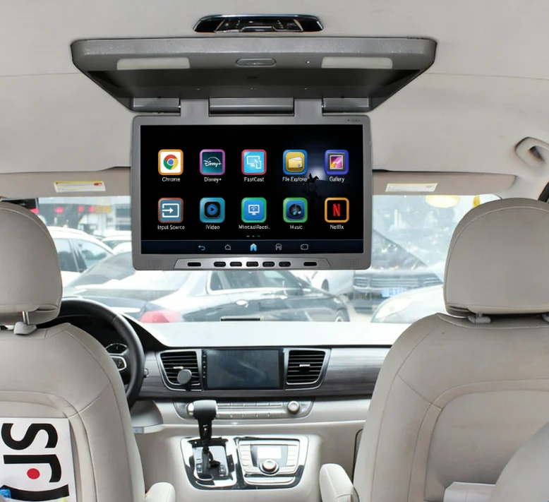 22-Inch Android Flip Roof-Mounted Monitor 1080P HD Screen USB/SD Media Player TV 1 Year Warranty for Cars Buses RVs Motorhomes
22-Inch Android Flip Roof-Mounted Monitor 1080P HD Screen USB/SD Media Player TV 1 Year Warranty for Cars Buses RVs Motorhomes