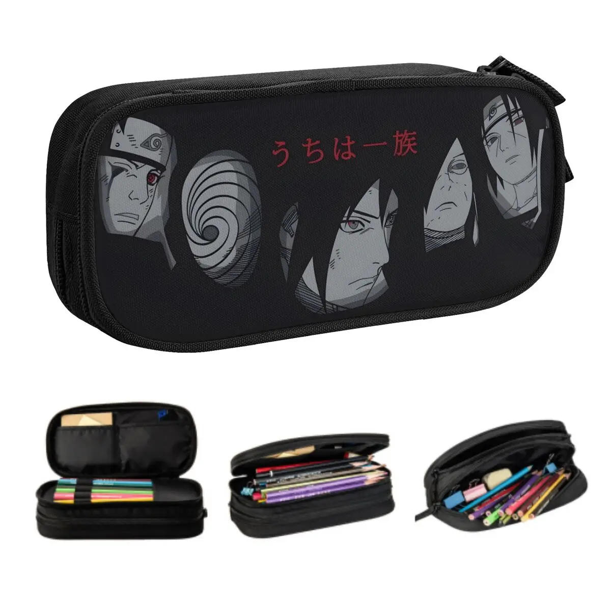 Custom Kawaii Japanese Uchiha Clan Pencil Cases for Boy Girl Big Capacity N-Narutoes Pencil Bag School Supplies
Custom Kawaii Japanese Uchiha Clan Pencil Cases for Boy Girl Big Capacity N-Narutoes Pencil Bag School Supplies