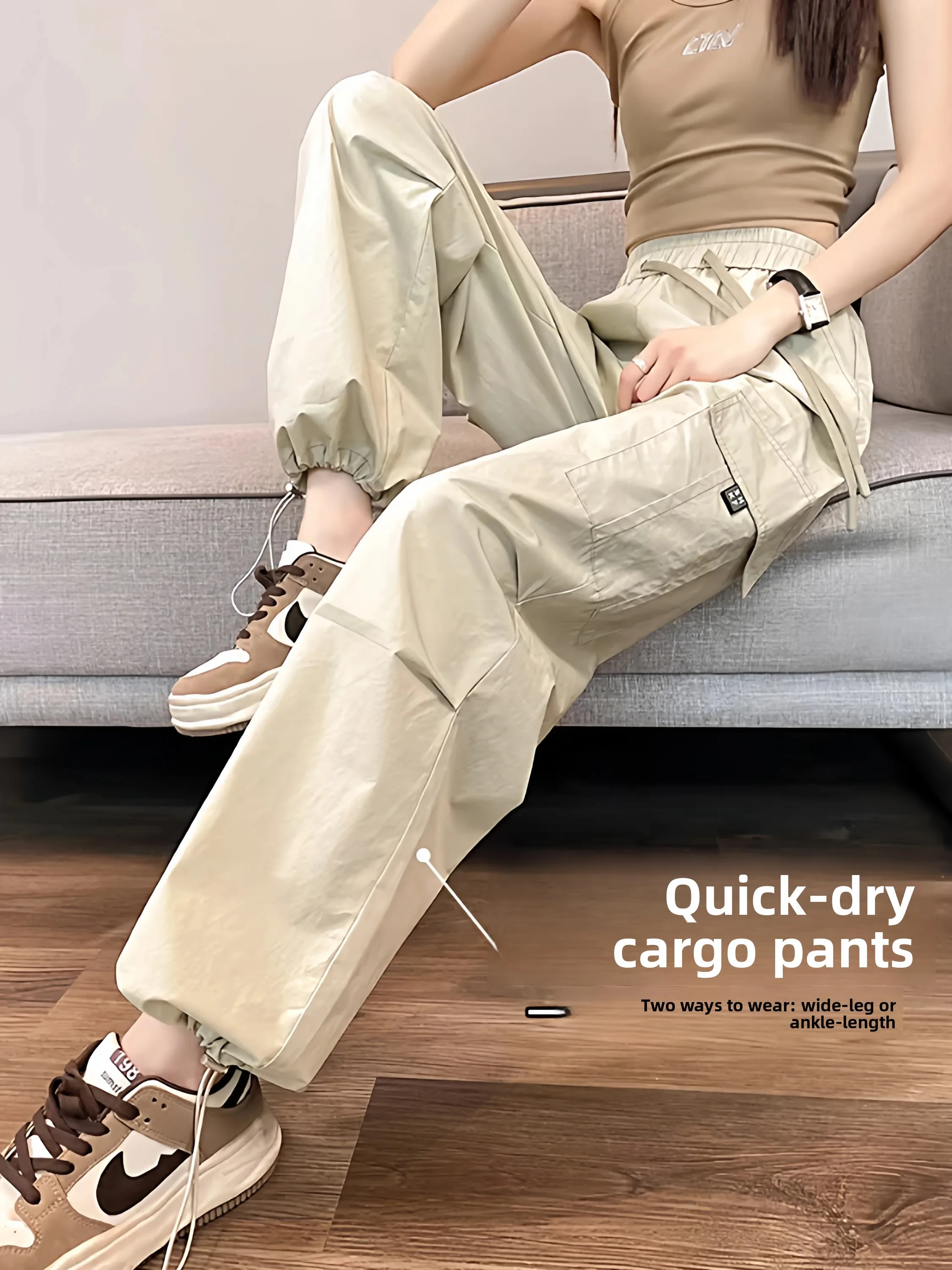 American Style High Waist Straight Leg Workwear Pants Women Summer Outdoor Mountain Climbing Wide Leg Sports Trousers
American Style High Waist Straight Leg Workwear Pants Women Summer Outdoor Mountain Climbing Wide Leg Sports Trousers