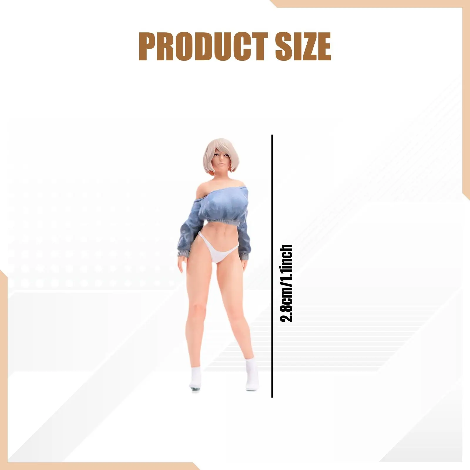 1:64 Scale Girl Miniature Figure Diorama Sand Table Decor Dollhouse Accessories Photography Prop Miniature People Figurine
1:64 Scale Girl Miniature Figure Diorama Sand Table Decor Dollhouse Accessories Photography Prop Miniature People Figurine