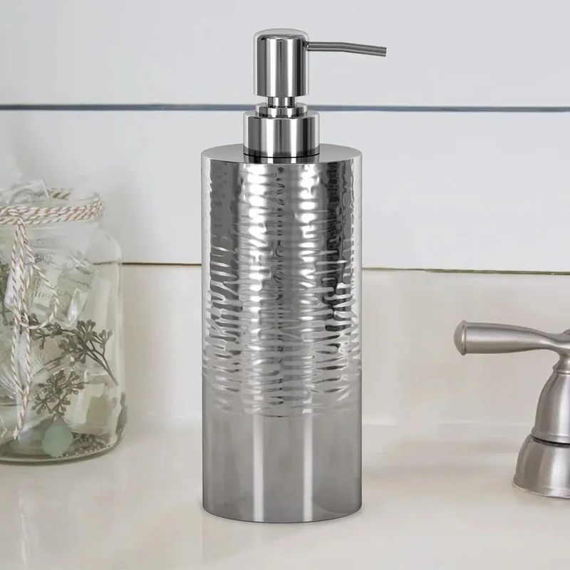 Shiny Hammered Liquid Soap Dispenser for Bathroom or Kitchen Sink – Holds Soap, Lotion, Sanitizer
Shiny Hammered Liquid Soap Dispenser for Bathroom or Kitchen Sink – Holds Soap, Lotion, Sanitizer