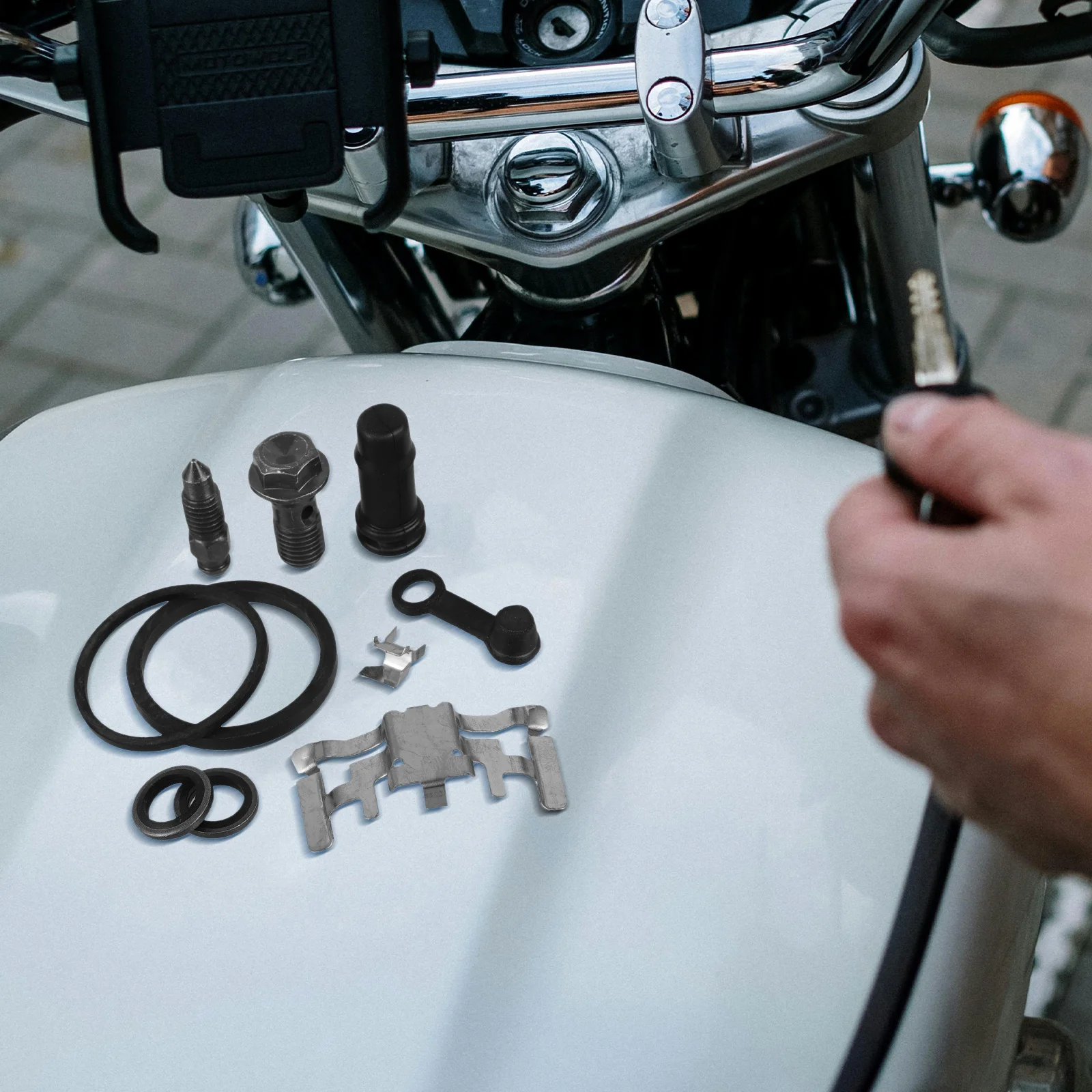 1Set Brake Caliper Rebuild Kit Motorcycle Maintenance Accessories Compatible Various Brands Models Motorbike Brake Repair Kit
1Set Brake Caliper Rebuild Kit Motorcycle Maintenance Accessories Compatible Various Brands Models Motorbike Brake Repair Kit