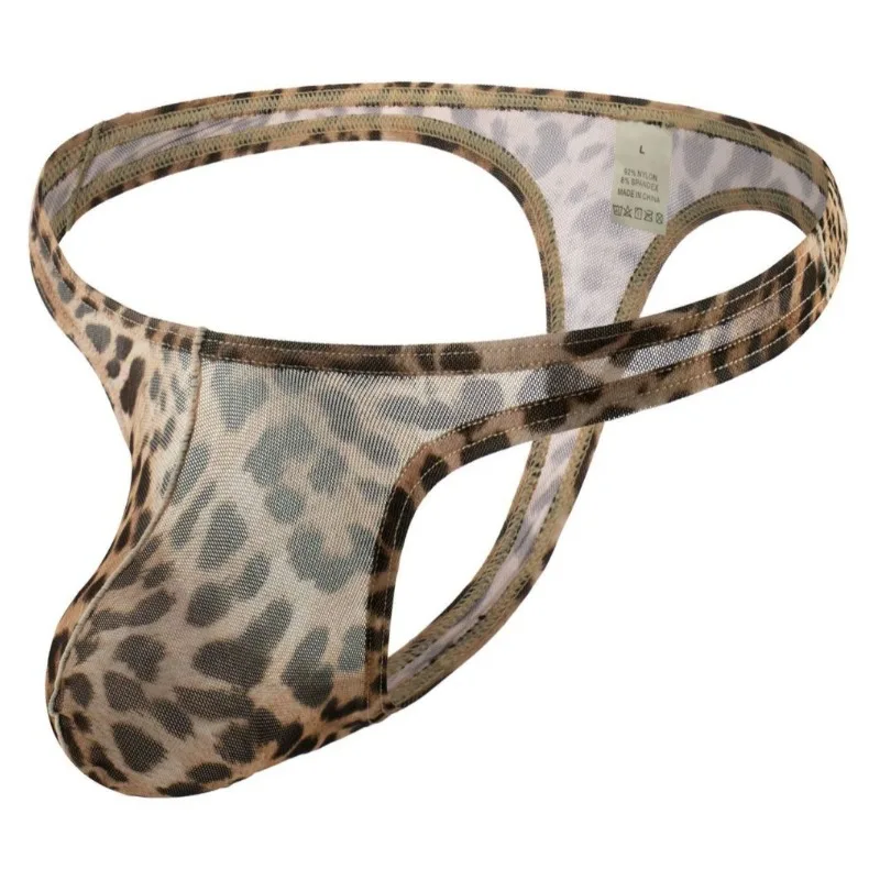 Men's Mesh See Through Leopard G-string Big Pouch T-back Thong Underwear Sexy Low Rise Bulge Pouch Underpant Lingerie Bikini
Men's Mesh See Through Leopard G-string Big Pouch T-back Thong Underwear Sexy Low Rise Bulge Pouch Underpant Lingerie Bikini