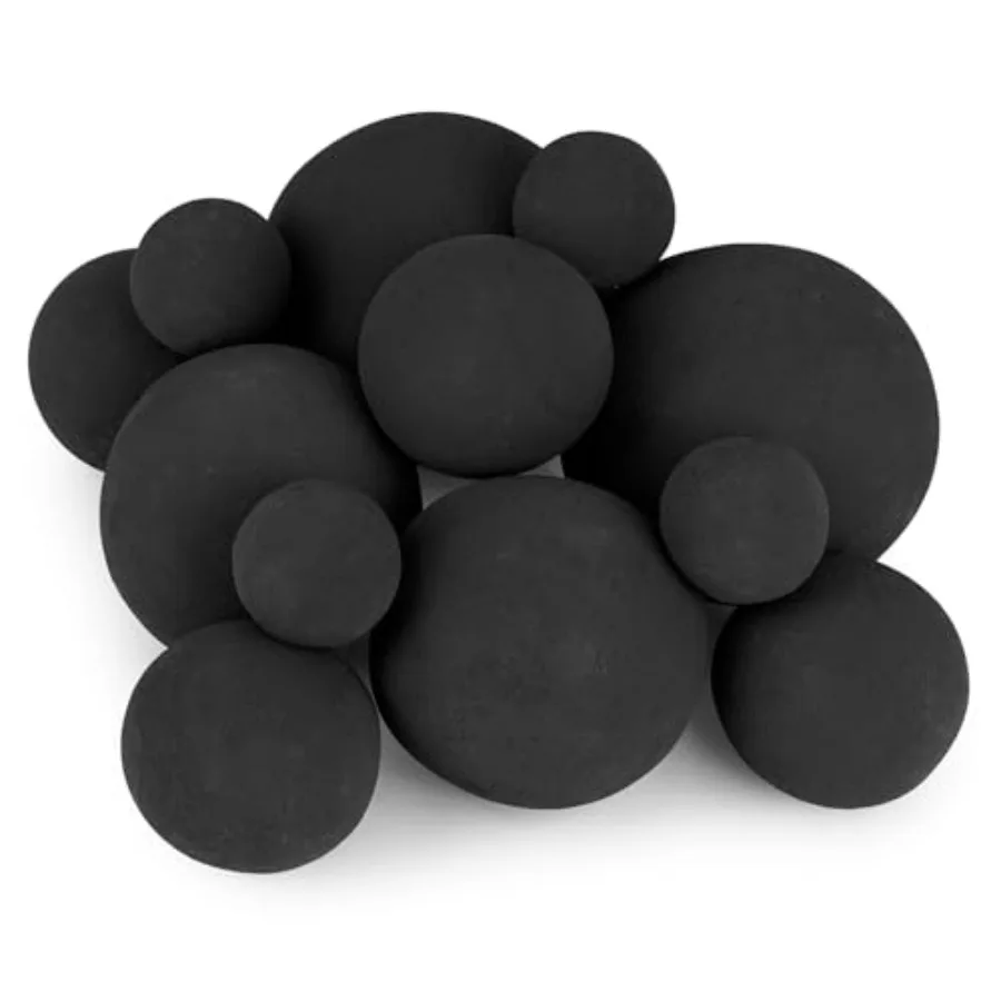 12 Pack Ceramic Balls Mixed of 4 Size Fireplace Balls Modern Accessory for Indoor or Outdoor Fire Pits Fire Bowl and Fireplace
12 Pack Ceramic Balls Mixed of 4 Size Fireplace Balls Modern Accessory for Indoor or Outdoor Fire Pits Fire Bowl and Fireplace