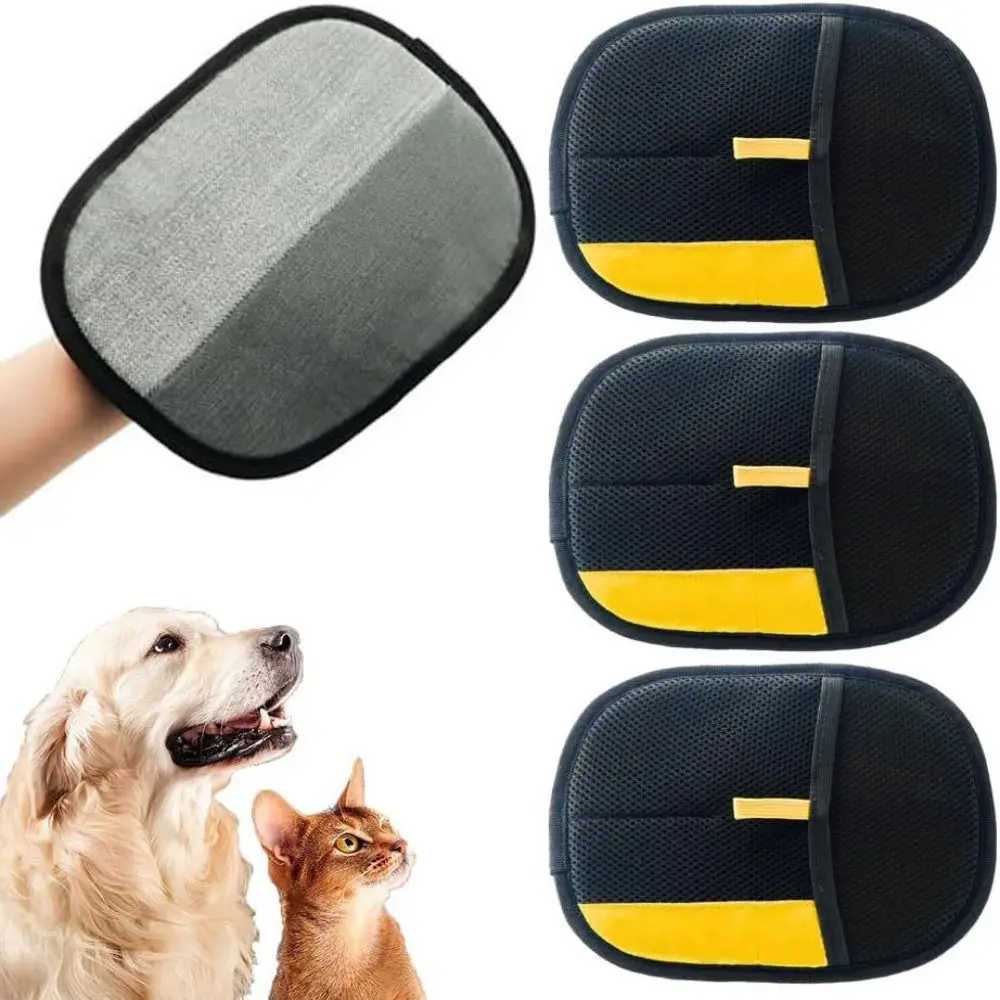 3PCS Double-sided Pet Grooming Gloves Multi-functional Thickened Static Dedusting Brush Soft Black Removing Gloves Sofa
3PCS Double-sided Pet Grooming Gloves Multi-functional Thickened Static Dedusting Brush Soft Black Removing Gloves Sofa