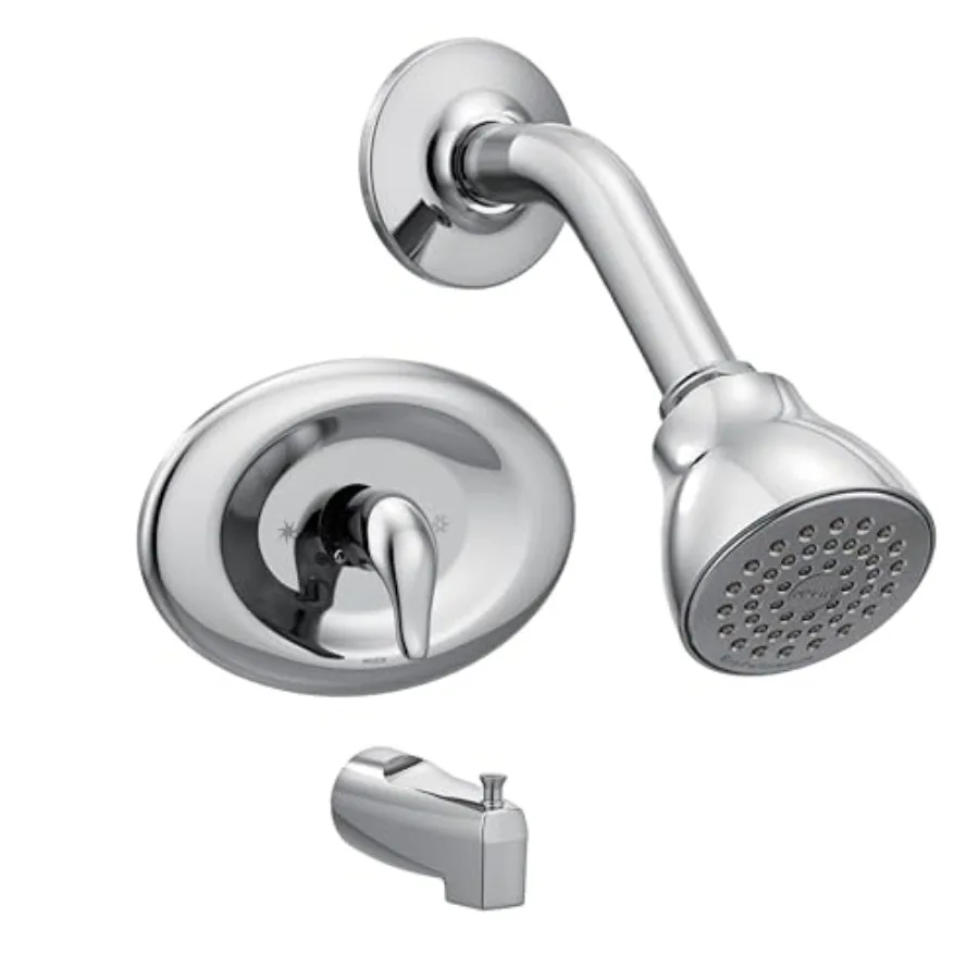 Shower Trim Kit for Eco-Performance use, Chrome finish, chrome-plated brass material, sleek lever handle and tub spout with sho
Shower Trim Kit for Eco-Performance use, Chrome finish, chrome-plated brass material, sleek lever handle and tub spout with sho