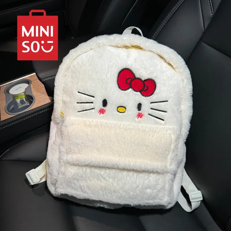 MINISO New Hello Kitty Cute Plush Backpack Large Capacity Backpack Sweet Girl Versatile Student Backpack
MINISO New Hello Kitty Cute Plush Backpack Large Capacity Backpack Sweet Girl Versatile Student Backpack