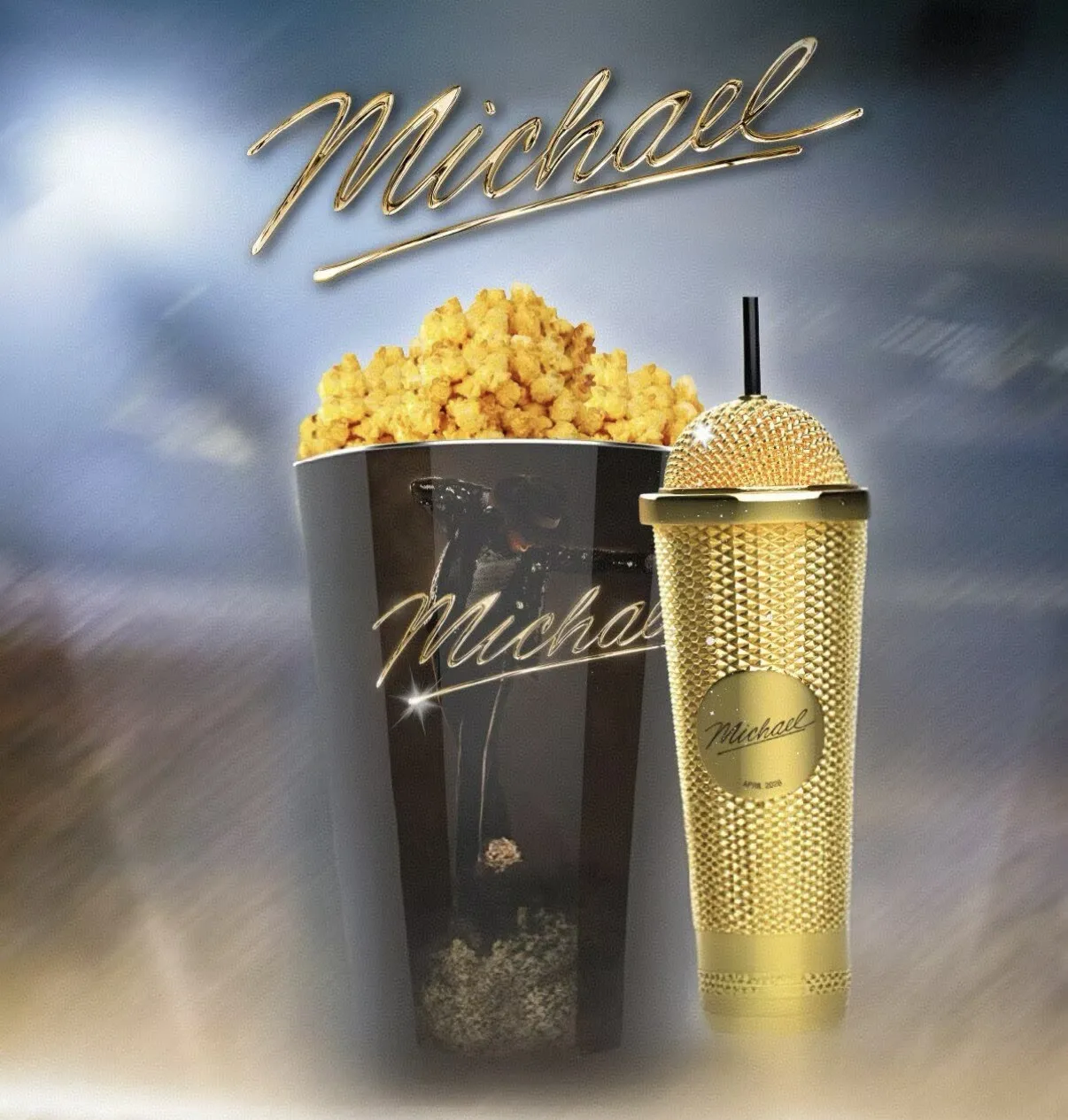 In Stock Official Michael Jackson Superstar Road Movie Promo Microphone Styled Drinking Cup And Hat Shaped Popcorn Container
In Stock Official Michael Jackson Superstar Road Movie Promo Microphone Styled Drinking Cup And Hat Shaped Popcorn Container