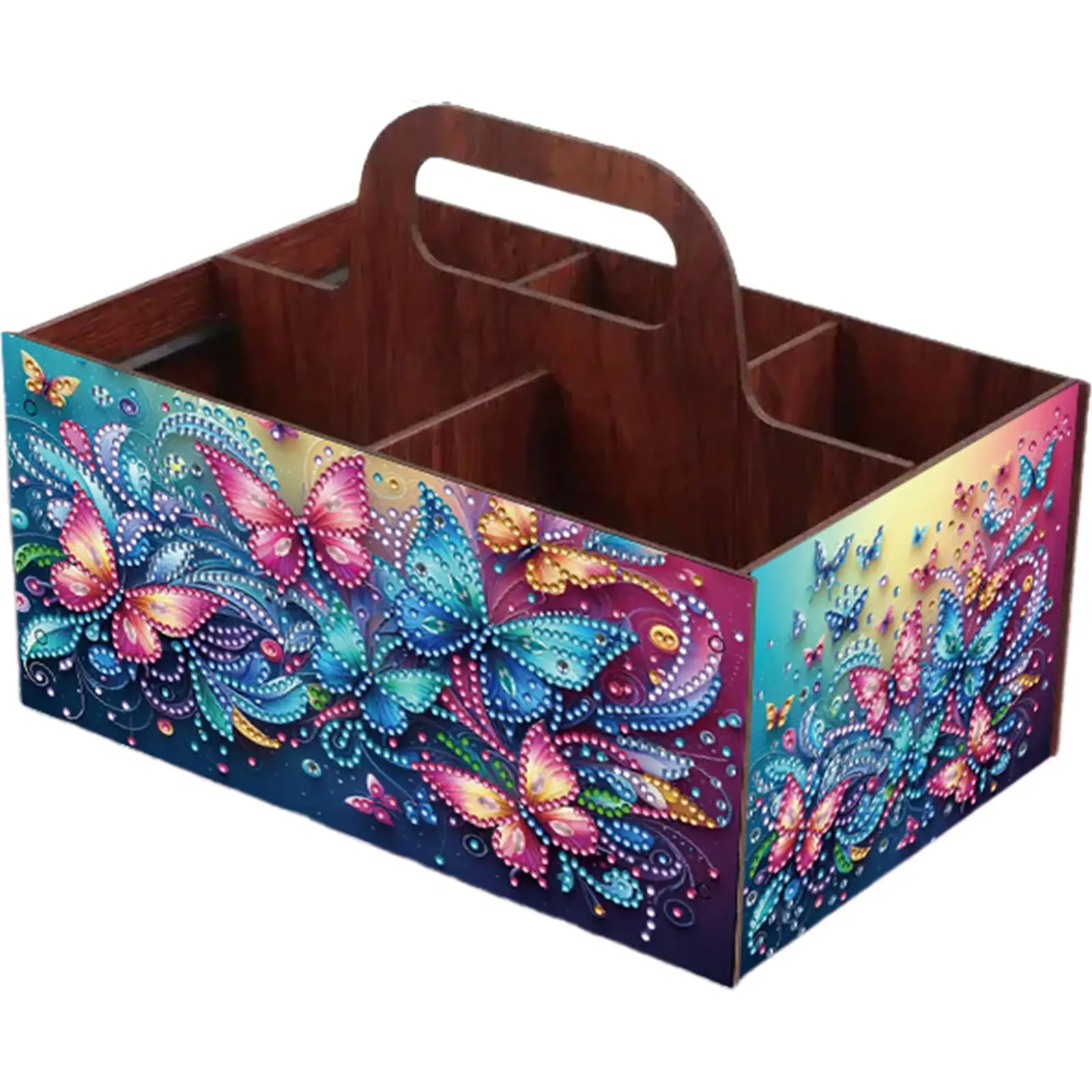 Completed Diamond Art Handmade Wooden Storage Box for Desktop Decor(Butterfly B)
Completed Diamond Art Handmade Wooden Storage Box for Desktop Decor(Butterfly B)