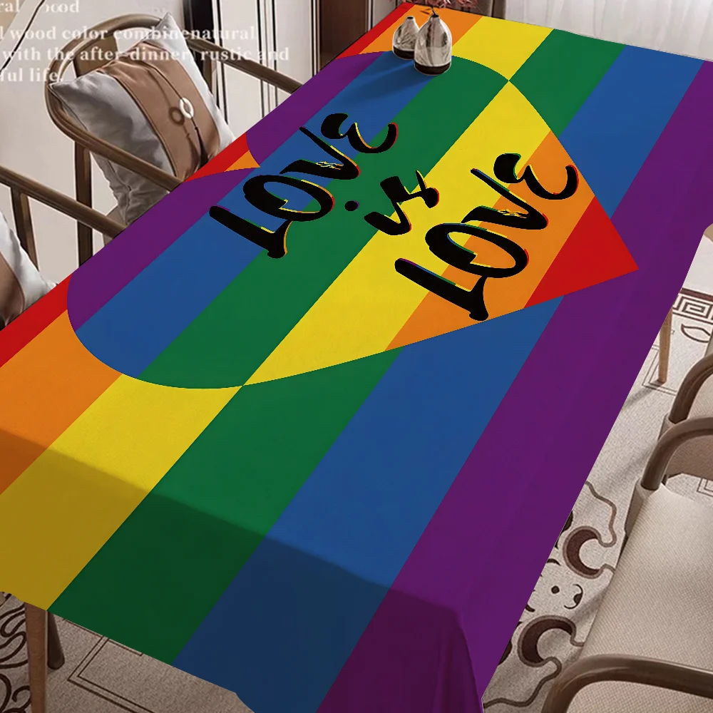 Rainbow LGBT Pride Flag Tablecloth Table Cover Christmas Picnic Party Birthday Wedding Waterproof Desk Cloth Table Decor
Rainbow LGBT Pride Flag Tablecloth Table Cover Christmas Picnic Party Birthday Wedding Waterproof Desk Cloth Table Decor