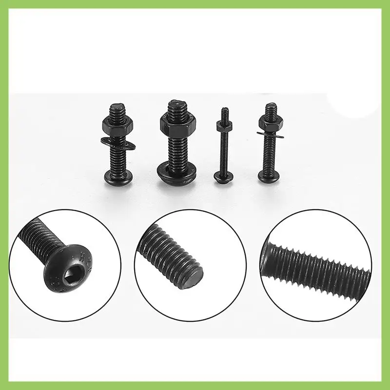 1225 Pcs Hex Button Socket Head Cap Screws Bolts Nuts Flat Washers Assortment Kit Black Machine Screws And Nuts
1225 Pcs Hex Button Socket Head Cap Screws Bolts Nuts Flat Washers Assortment Kit Black Machine Screws And Nuts