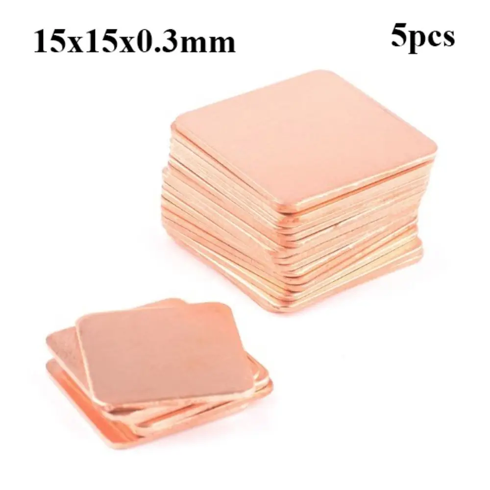 5 шт. новая пластина для ноутбука толщиной 0,3 мм-2 мм, Золотая охлаждающая медная листовая пластина для оперативной памяти, медный радиатор для чипа процессора графического процессора
5 шт. новая пластина для ноутбука толщиной 0,3 мм-2 мм, Золотая охлаждающая медная листовая пластина для оперативной памяти, медный радиатор для чипа процессора графического процессора