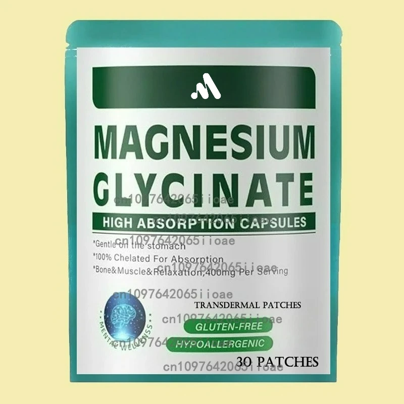 Magnesium Glycinate Transdermal Patches for Stress, Nerves, Sleep, Muscles, Metabolism 30 Patches
Magnesium Glycinate Transdermal Patches for Stress, Nerves, Sleep, Muscles, Metabolism 30 Patches