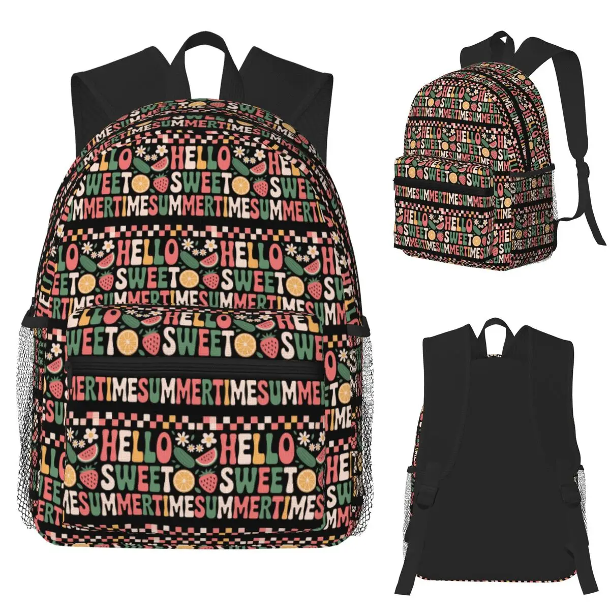Hello Sweet Summertime Fruit Summer Vibes Summer Break Student Backpack School Bag Hiking Travel Daypack Bookbag Shoulder Bags
Hello Sweet Summertime Fruit Summer Vibes Summer Break Student Backpack School Bag Hiking Travel Daypack Bookbag Shoulder Bags