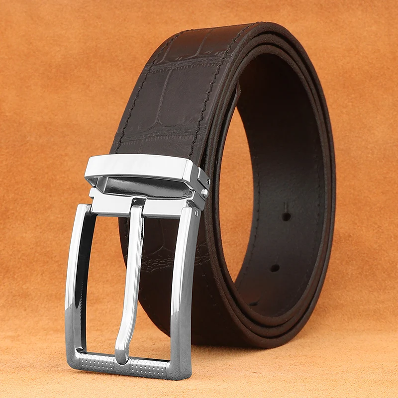 high quality pin buckle belt men black color 3.3cm wide cowskin waist strap genuine leather wastband fashion
high quality pin buckle belt men black color 3.3cm wide cowskin waist strap genuine leather wastband fashion
