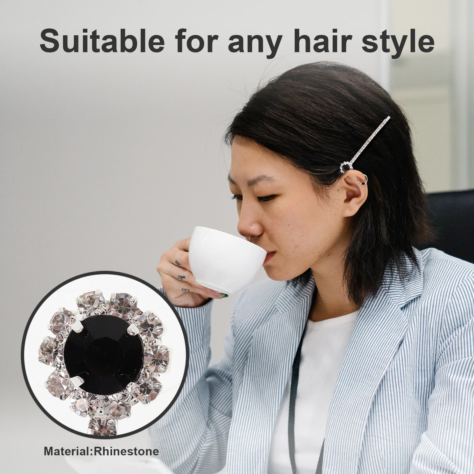 6Pcs Rhinestone Hair Clips Short Barrettes Bobby Pin Accessories for and Women White Blue Black Crystal Yellow 
6Pcs Rhinestone Hair Clips Short Barrettes Bobby Pin Accessories for and Women White Blue Black Crystal Yellow