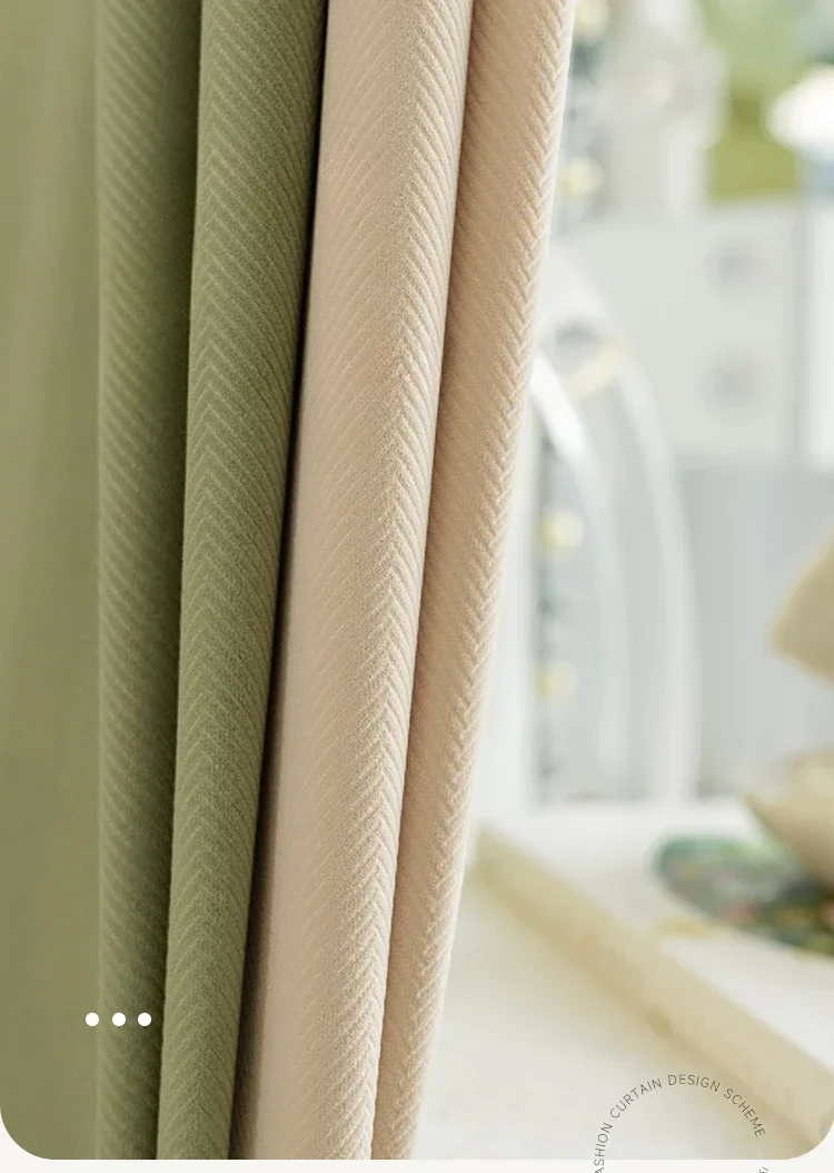 Simple And Modern Herringbone Pattern Chenille Blackout Bedroom Curtains High-end Light Luxury Living Room Window Custom Cloth
Simple And Modern Herringbone Pattern Chenille Blackout Bedroom Curtains High-end Light Luxury Living Room Window Custom Cloth
