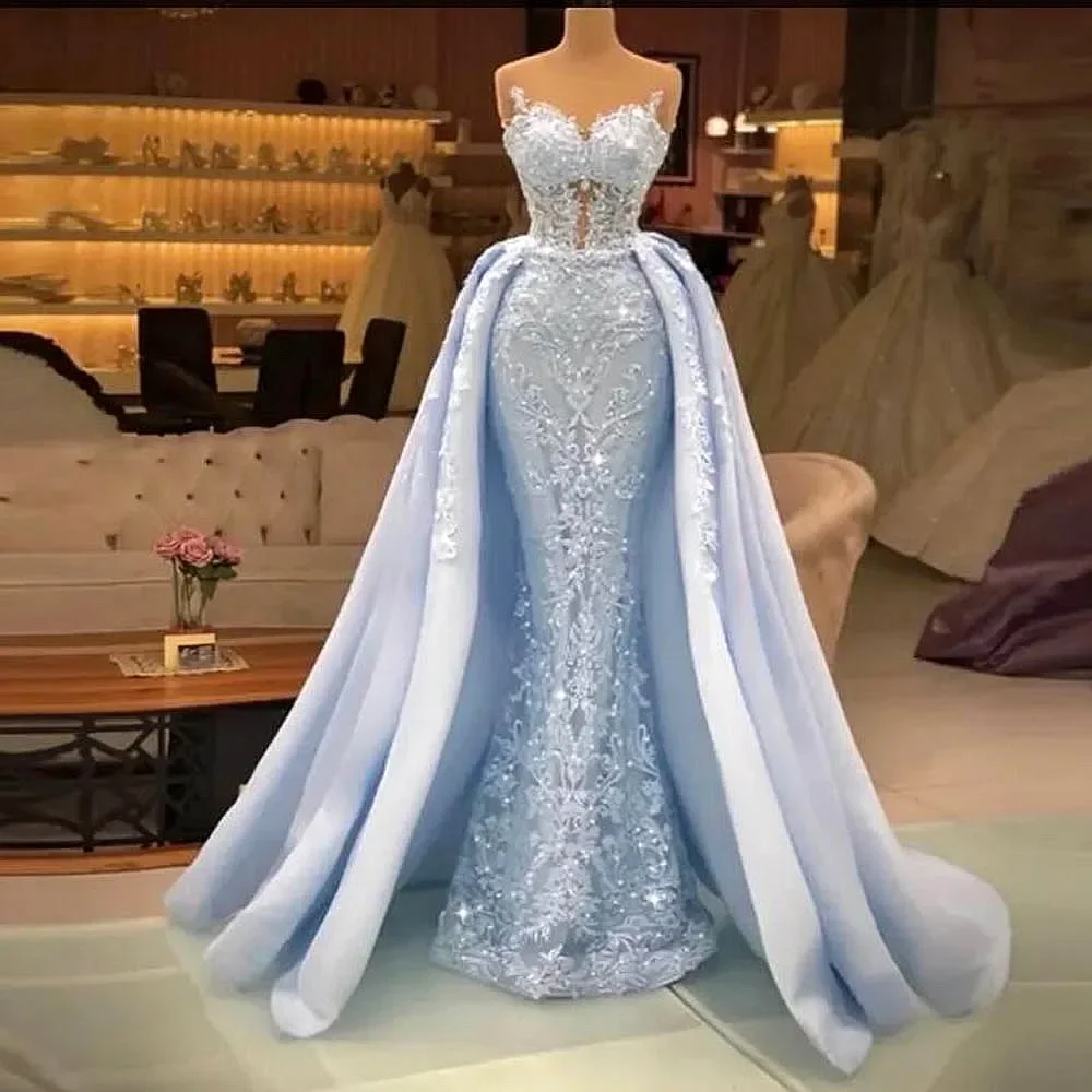 Роскошное сверкающее синее вечернее платье с кристаллами и бусинами русалки, сексуальная съемная юбка с v-образным вырезом, платье для торжественных случаев по индивидуальному заказу
Роскошное сверкающее синее вечернее платье с кристаллами и бусинами русалки, сексуальная съемная юбка с v-образным вырезом, платье для торжественных случаев по индивидуальному заказу