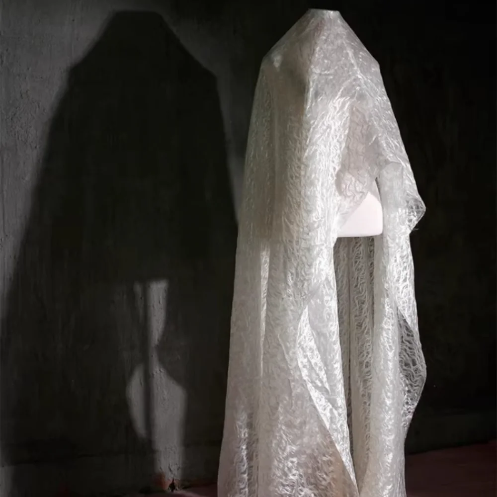 Mesh FabricCotton Thread Perspective Creative Clothing Designer Top Trousers Wholesale Cloth Per Meter for Sewing Diy Material
Mesh FabricCotton Thread Perspective Creative Clothing Designer Top Trousers Wholesale Cloth Per Meter for Sewing Diy Material