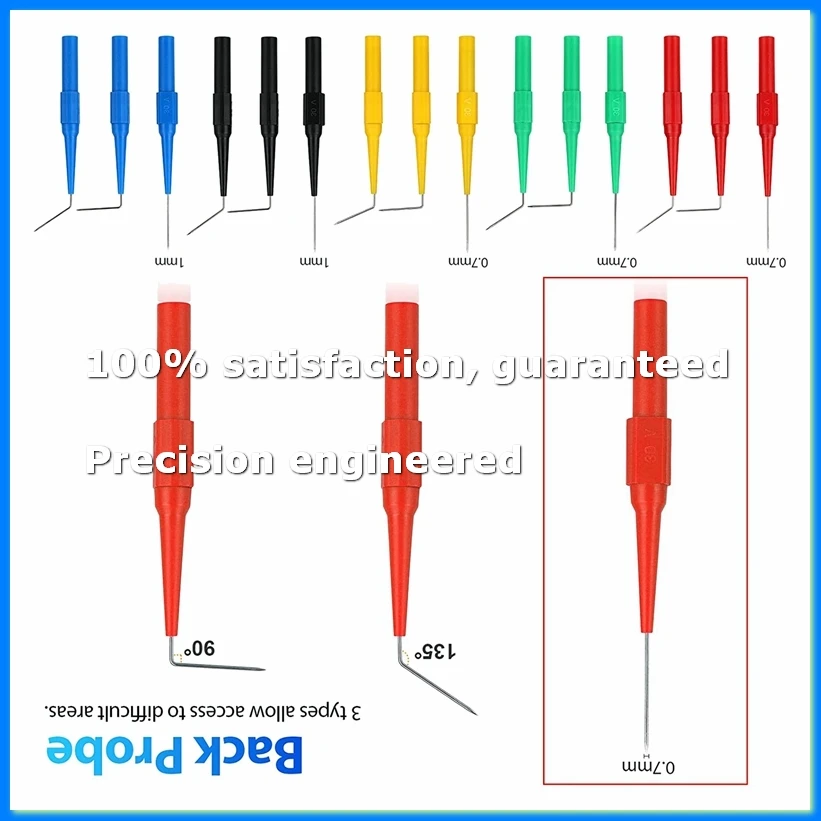 25 Piece Automotive Test Lead Kit, Back Probe Alligator Clip, Alligator Clip to 4mm Banana Plug Test Probe Back Probe-ABAM
25 Piece Automotive Test Lead Kit, Back Probe Alligator Clip, Alligator Clip to 4mm Banana Plug Test Probe Back Probe-ABAM
