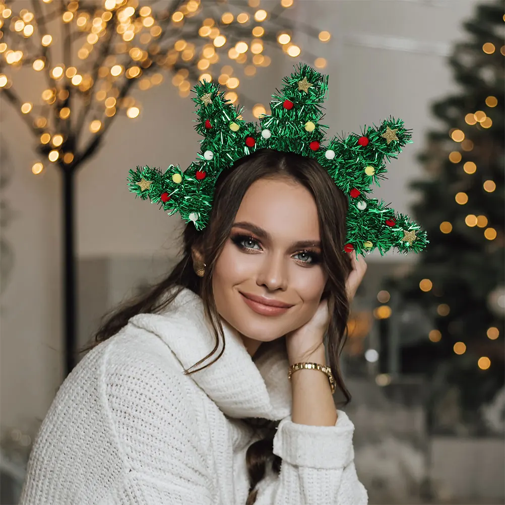 2Pcs Sparkly Christmas Tree Headband Sequin Tinsel Hair Band Festive Holiday Party Wear for Women Girls Christmas Decoration
2Pcs Sparkly Christmas Tree Headband Sequin Tinsel Hair Band Festive Holiday Party Wear for Women Girls Christmas Decoration
