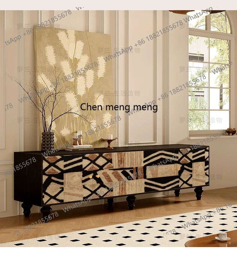 Abstract Solid Wood TV Cabinet Home Bedroom Bedside Decorative Cabinet Living Room Storage Integrated Standing Cabinet
Abstract Solid Wood TV Cabinet Home Bedroom Bedside Decorative Cabinet Living Room Storage Integrated Standing Cabinet