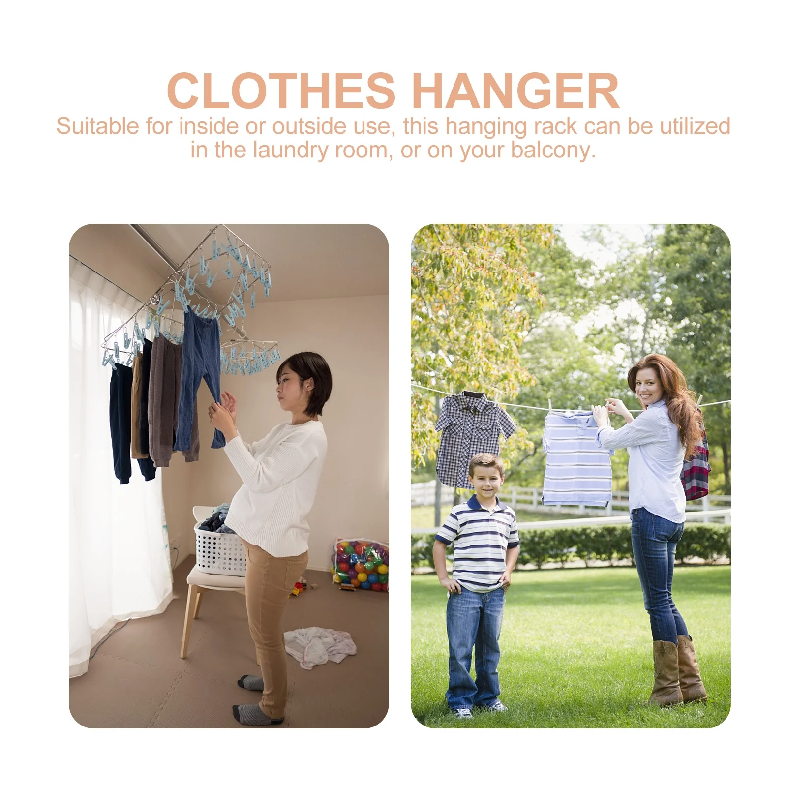 Windproof Laundry Drying Sturdy Clothes Hanger Sock Drying Rack Large Capacity Drip Dry Hanger For Balcony Indoor Outdoor
Windproof Laundry Drying Sturdy Clothes Hanger Sock Drying Rack Large Capacity Drip Dry Hanger For Balcony Indoor Outdoor