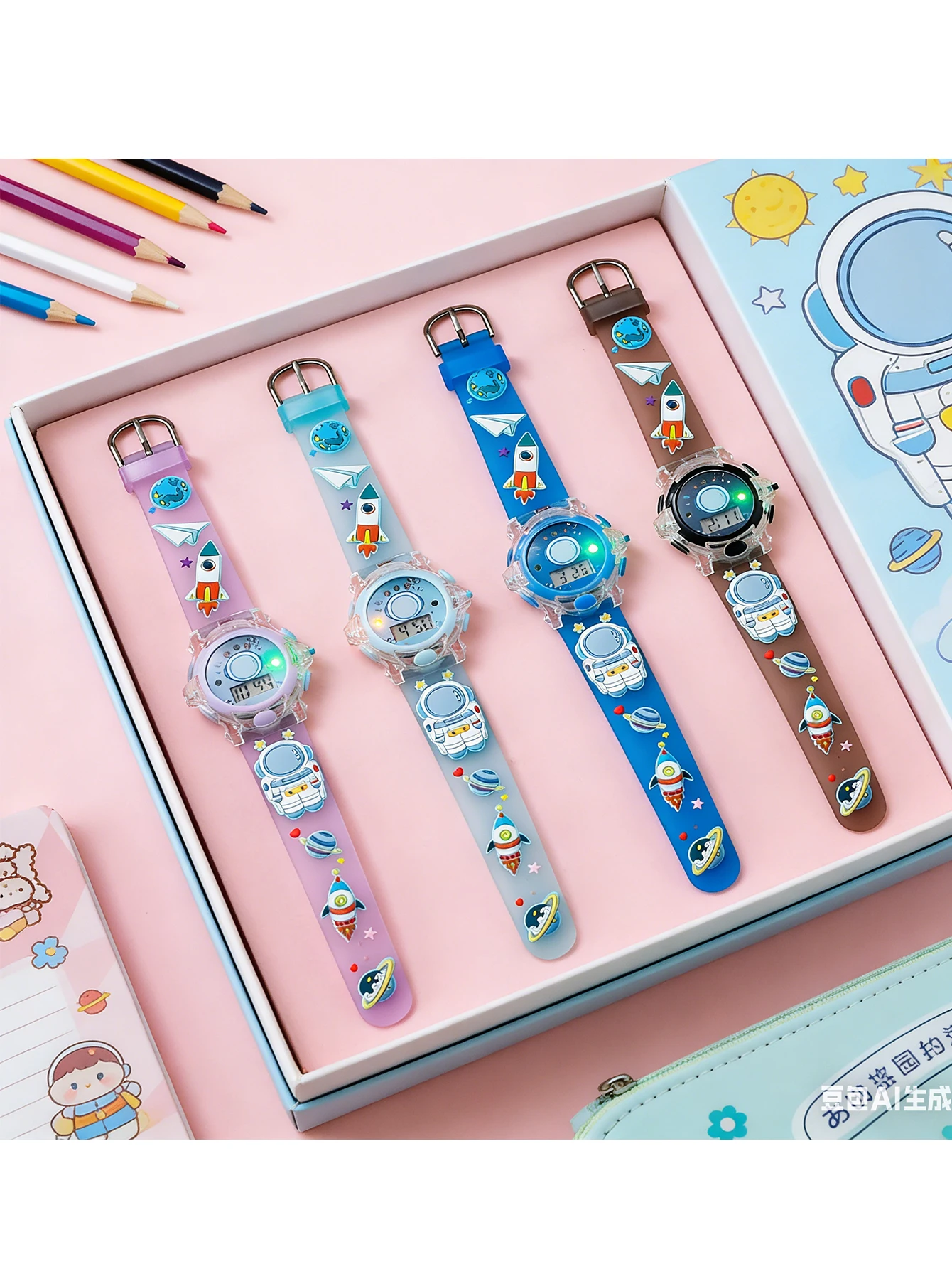 Cool Astronaut Kids Digital Watch, Cartoon Space Silicone Strap Wristwatch with Light, Waterproof Time Teacher for Boys, Perfect
Cool Astronaut Kids Digital Watch, Cartoon Space Silicone Strap Wristwatch with Light, Waterproof Time Teacher for Boys, Perfect