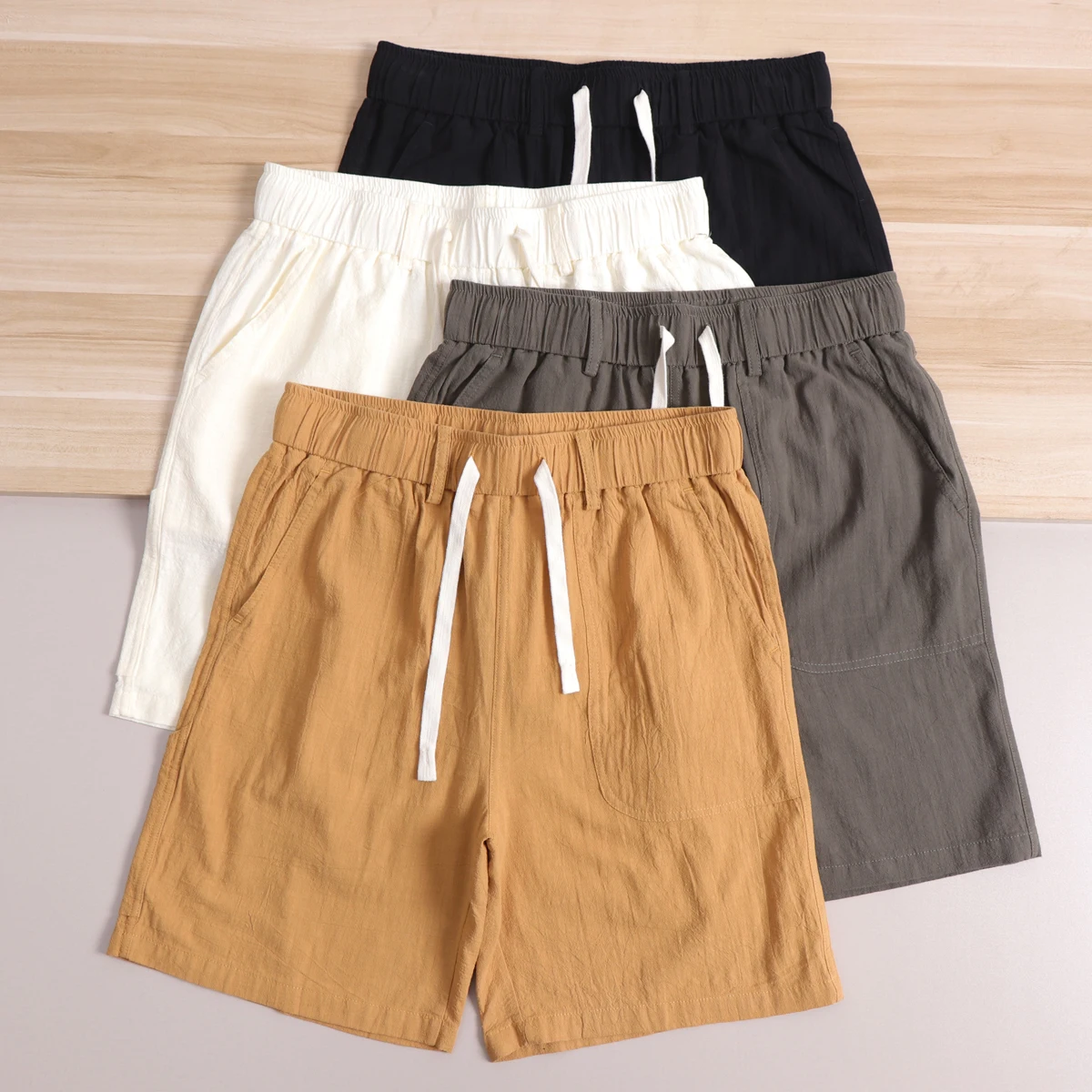 Summer New Washed Crepe Feel Cotton Linen Men's Casual Shorts Breathable Skin-friendly Large Pocket Commuting Home Five-Quart...
Summer New Washed Crepe Feel Cotton Linen Men's Casual Shorts Breathable Skin-friendly Large Pocket Commuting Home Five-Quart...