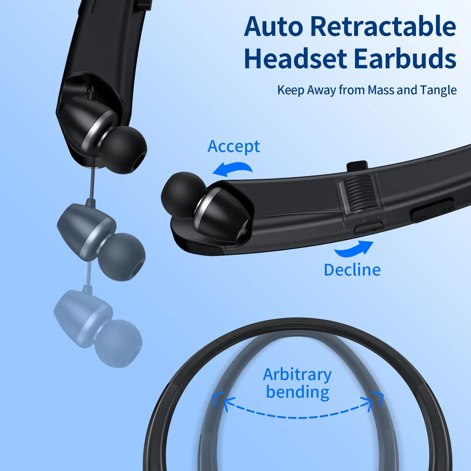HX-801 Bluetooth Neckband Sports Music Long Battery Life Private Model Running Sports Wireless Headphones
HX-801 Bluetooth Neckband Sports Music Long Battery Life Private Model Running Sports Wireless Headphones