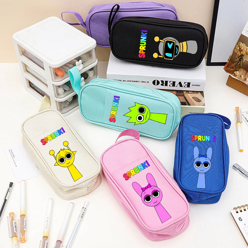 Sprunki Student Pencil Case Cartoon Cute Pen Bag Fashion Large Capacity Stationery Storage Bag Pen Pouch Kawaii Pencil Bag Gift
Sprunki Student Pencil Case Cartoon Cute Pen Bag Fashion Large Capacity Stationery Storage Bag Pen Pouch Kawaii Pencil Bag Gift