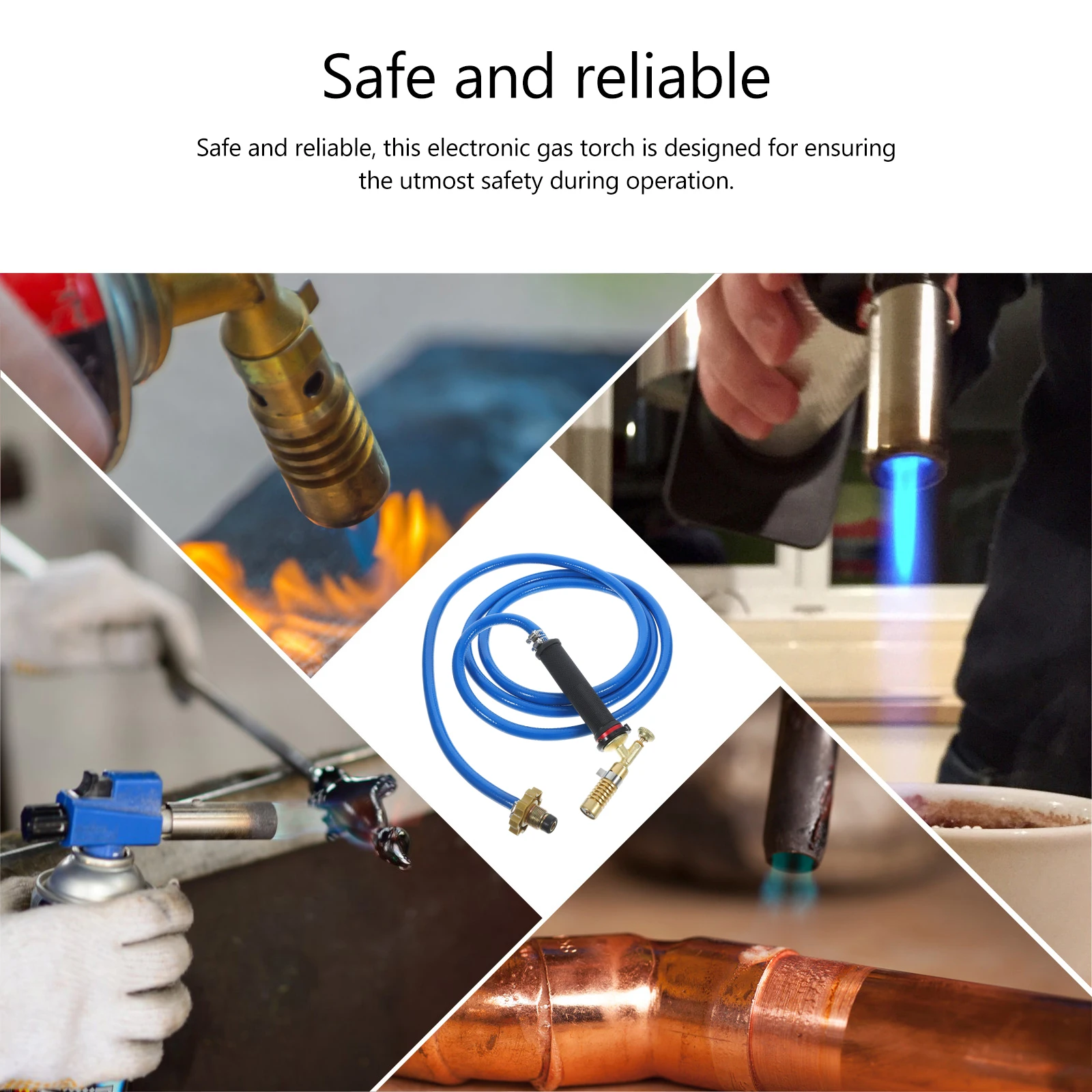 Liquefied Gas Flame Welding Torch Household Copper Electronic Gas Tank Flexible Hose Welding Torch for Soldering
Liquefied Gas Flame Welding Torch Household Copper Electronic Gas Tank Flexible Hose Welding Torch for Soldering