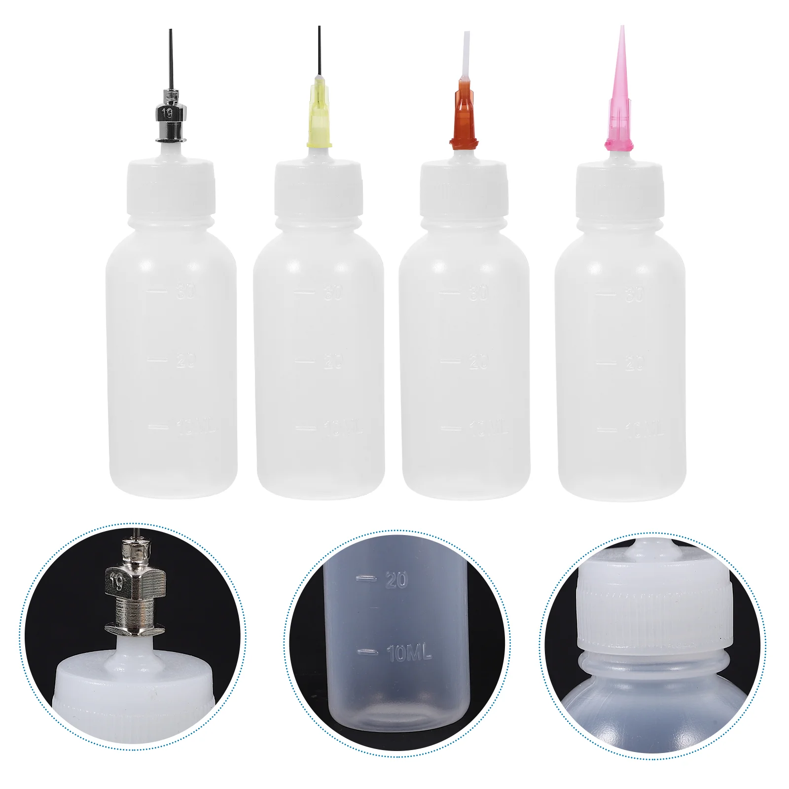 4pcs 30ml Plastic Squeeze Bottles Precision Applicator Bottles with 32 Needles ink bottle pigment bottle
4pcs 30ml Plastic Squeeze Bottles Precision Applicator Bottles with 32 Needles ink bottle pigment bottle
