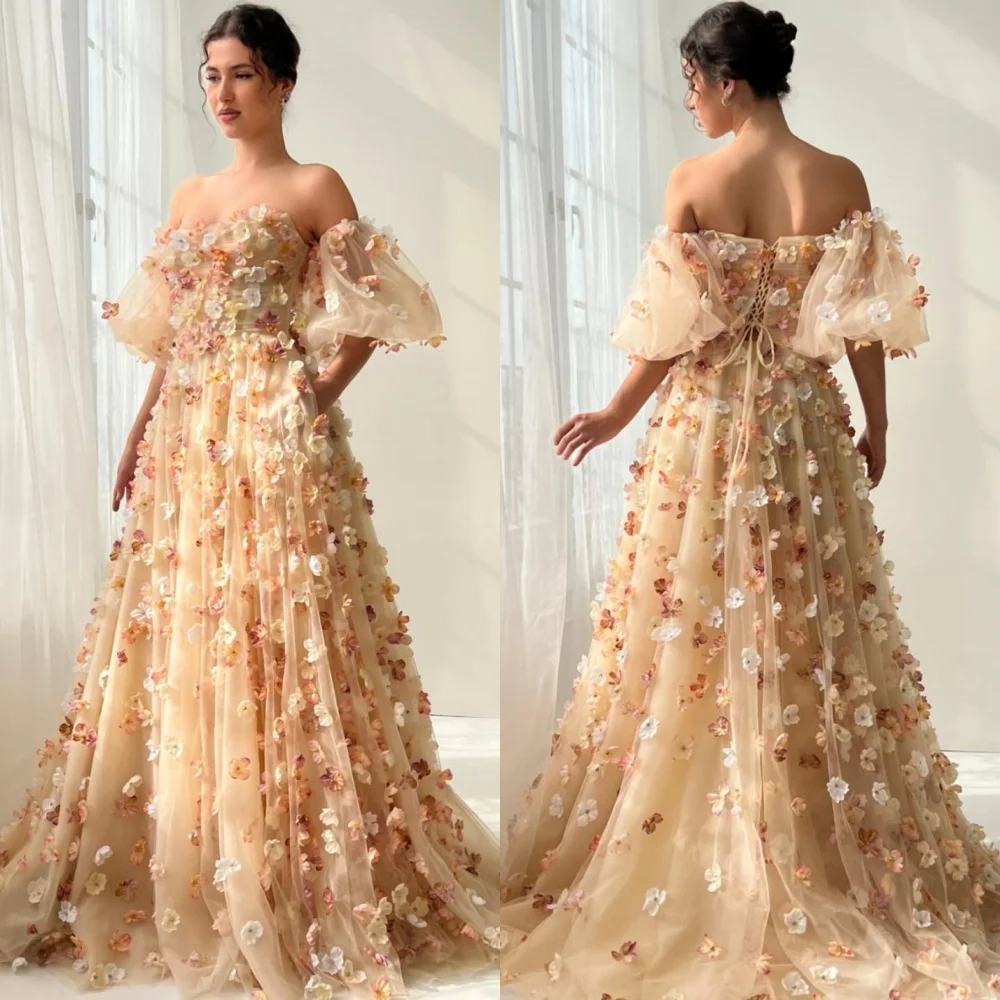 Customized Classic Exquisite Chiffon Flower Pleat A-line Off-the-shoulder Long Dresses Bespoke Occasion Fashion
Customized Classic Exquisite Chiffon Flower Pleat A-line Off-the-shoulder Long Dresses Bespoke Occasion Fashion
