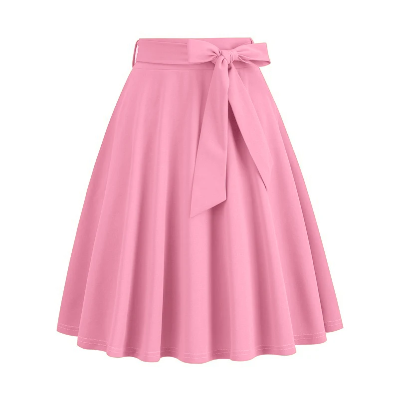 Retro Hepburn Sle Midi Skirt Trendy Belted Full A-Line Skirt High Waist Vintage Look Women's Faion Autumn Winter Dr
Retro Hepburn Sle Midi Skirt Trendy Belted Full A-Line Skirt High Waist Vintage Look Women's Faion Autumn Winter Dr