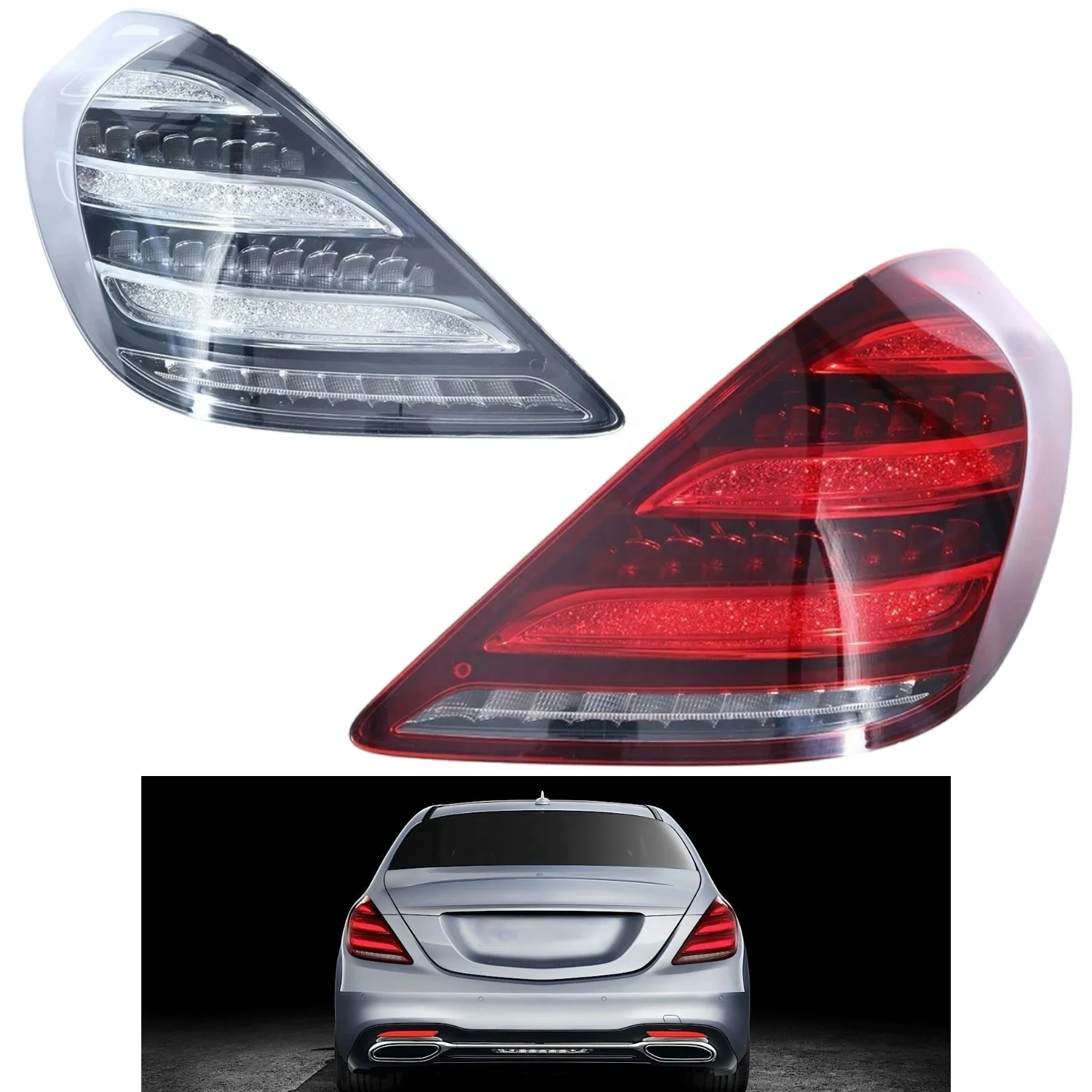 CL Hot sale S Class W222 X222 2014-2017 Tail Lamp Upgrade 2018+ Turn Signals LED modified Old to New Taillamp Taillight for
CL Hot sale S Class W222 X222 2014-2017 Tail Lamp Upgrade 2018+ Turn Signals LED modified Old to New Taillamp Taillight for