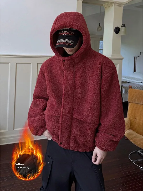 Американская зимняя куртка с капюшоном из овечьего меха, теплая, модная, свободного кроя, для мужчин и пар, утепленное хлопковое пальто, модная хлопковая одежда
Американская зимняя куртка с капюшоном из овечьего меха, теплая, модная, свободного кроя, для мужчин и пар, утепленное хлопковое пальто, модная хлопковая одежда