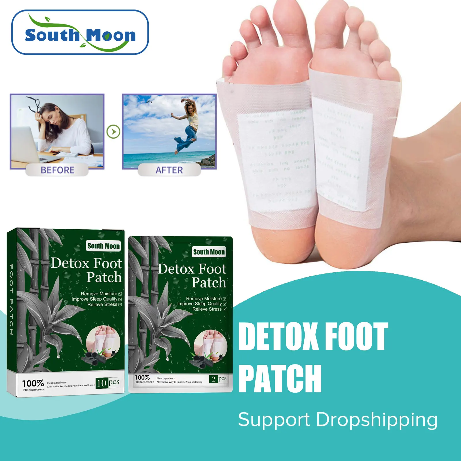 Detox Bamboo Pads Shaping Slimming Cleansing Toxin Relief Body Fatigues Relax Stress Dampness Removes Help Sleep Foot Patches
Detox Bamboo Pads Shaping Slimming Cleansing Toxin Relief Body Fatigues Relax Stress Dampness Removes Help Sleep Foot Patches