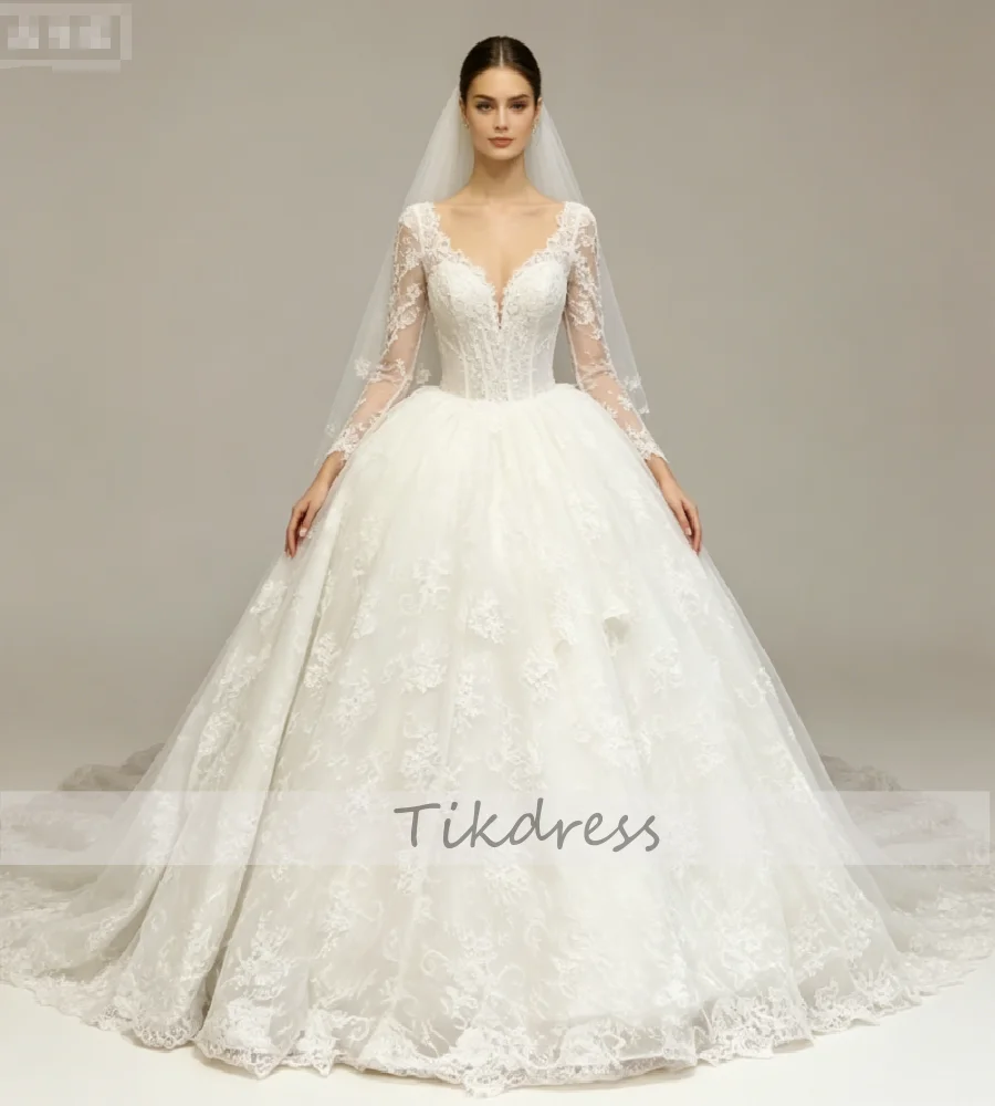 Ball Gown Princess Lace Wedding Dress 2026 Long Sleeve Church Country Bridal Gowns Floor Length Princess Vestio De Bodas Chic
Ball Gown Princess Lace Wedding Dress 2026 Long Sleeve Church Country Bridal Gowns Floor Length Princess Vestio De Bodas Chic