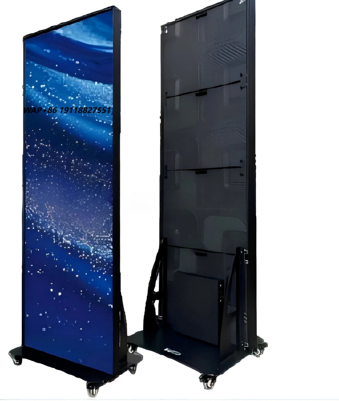 GOB 2.5 1.8 1.5 folding LED advertising machine is mobile and can be cascaded in multiple units
GOB 2.5 1.8 1.5 folding LED advertising machine is mobile and can be cascaded in multiple units