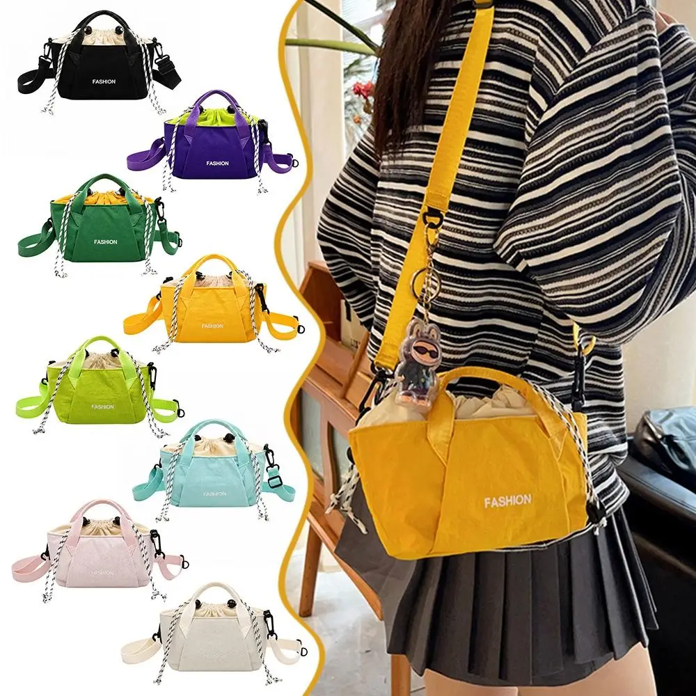 Portable Multicolor Crossbody Bags Nylon Drawstring Closure Shoulder Bags Multi-functional Large Capacity Handbag Travel Bag
Portable Multicolor Crossbody Bags Nylon Drawstring Closure Shoulder Bags Multi-functional Large Capacity Handbag Travel Bag