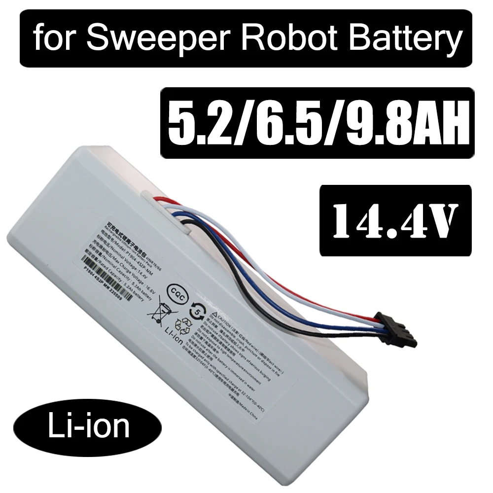 14.4V 5200mAH Sweeping Mopping Robot Battery For Original Xiaomi P1904-4S2P MM Vacuum Cleaner 1C
14.4V 5200mAH Sweeping Mopping Robot Battery For Original Xiaomi P1904-4S2P MM Vacuum Cleaner 1C