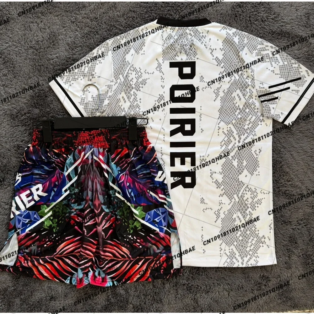 Summer Top Boxer MMA Octagonal Cage Dustin Poirier Tshirt Shorts Set Men Sports Training Running Set Speed drying Fighting Set
Summer Top Boxer MMA Octagonal Cage Dustin Poirier Tshirt Shorts Set Men Sports Training Running Set Speed drying Fighting Set