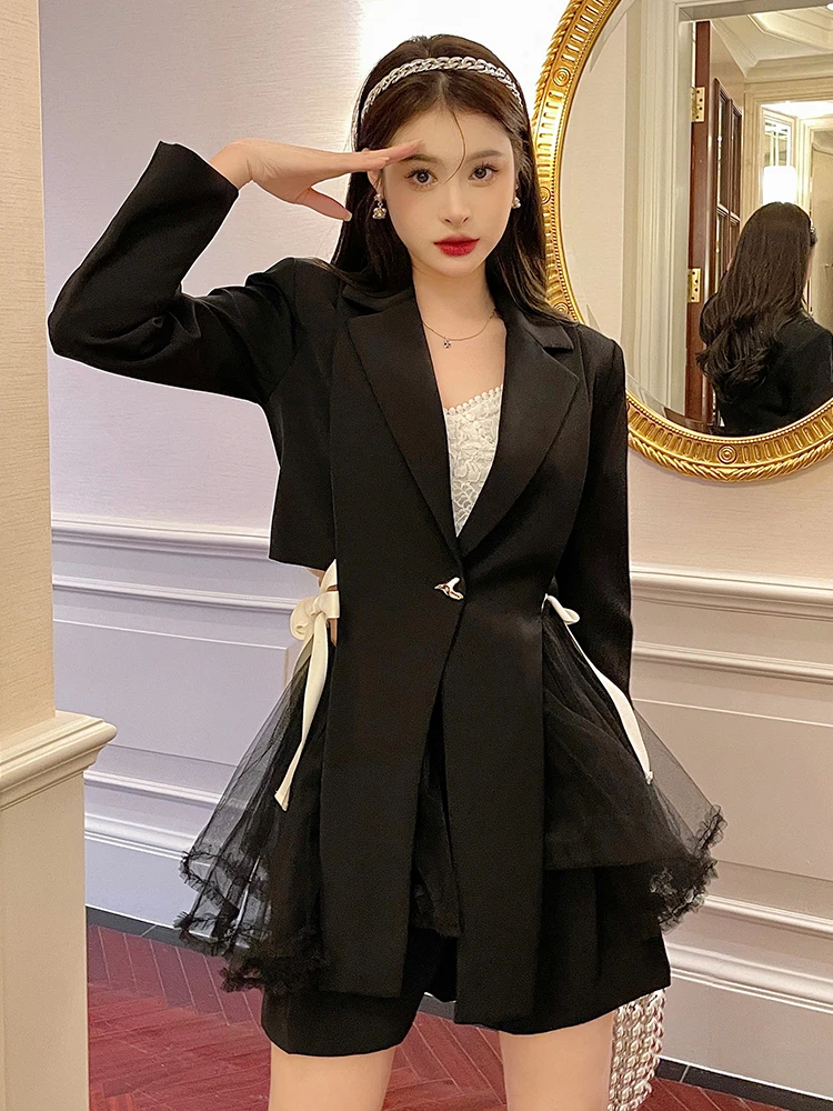 Костюм-двойка Ele Knot Me для женщин: модный комплект из двух предметов для весны и осени, элегантный деловой стиль, для студентов
Костюм-двойка Ele Knot Me для женщин: модный комплект из двух предметов для весны и осени, элегантный деловой стиль, для студентов