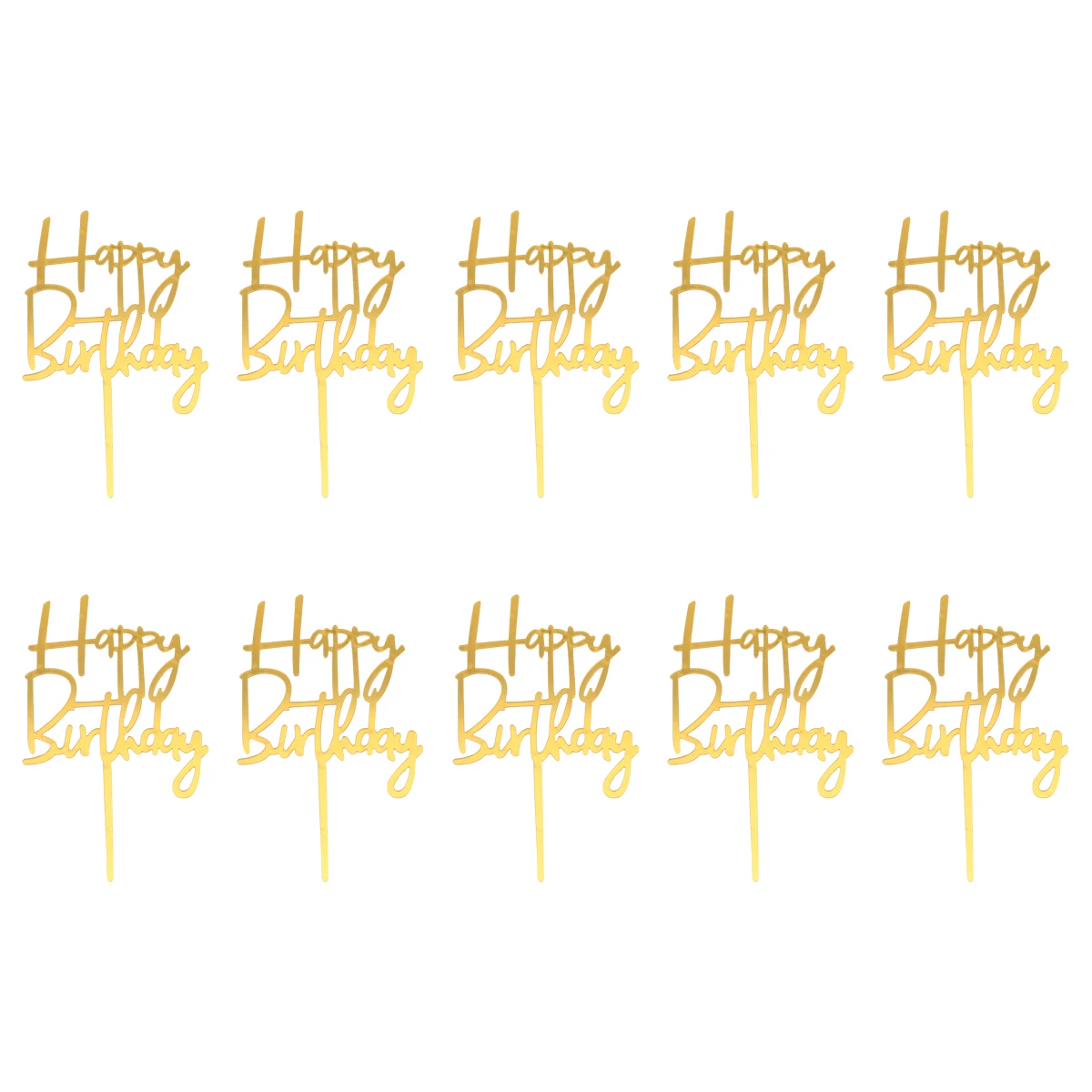 10pcs Birthday Acrylic Cake Decor Topper Acrylic Decorations for Cake Shop Restaurants Home Baking Safe Quality
10pcs Birthday Acrylic Cake Decor Topper Acrylic Decorations for Cake Shop Restaurants Home Baking Safe Quality