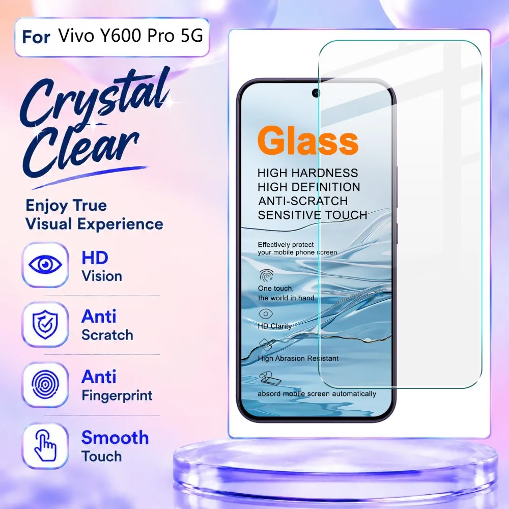 Tempered Glass For Vivo Y600 Pro 5G Support Fingerprint Protector Film Anti Scratch 9H Hardness HD Clear FM0001
Tempered Glass For Vivo Y600 Pro 5G Support Fingerprint Protector Film Anti Scratch 9H Hardness HD Clear FM0001