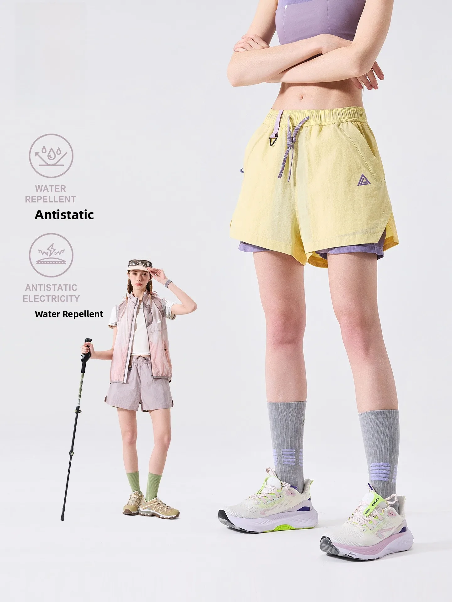 LAZY DAY Outdoor Water-Resistant Splice Lightweight Anti-Static Ladies Summer Sports Shorts Casual Loose Fit Nylon Fabric
LAZY DAY Outdoor Water-Resistant Splice Lightweight Anti-Static Ladies Summer Sports Shorts Casual Loose Fit Nylon Fabric