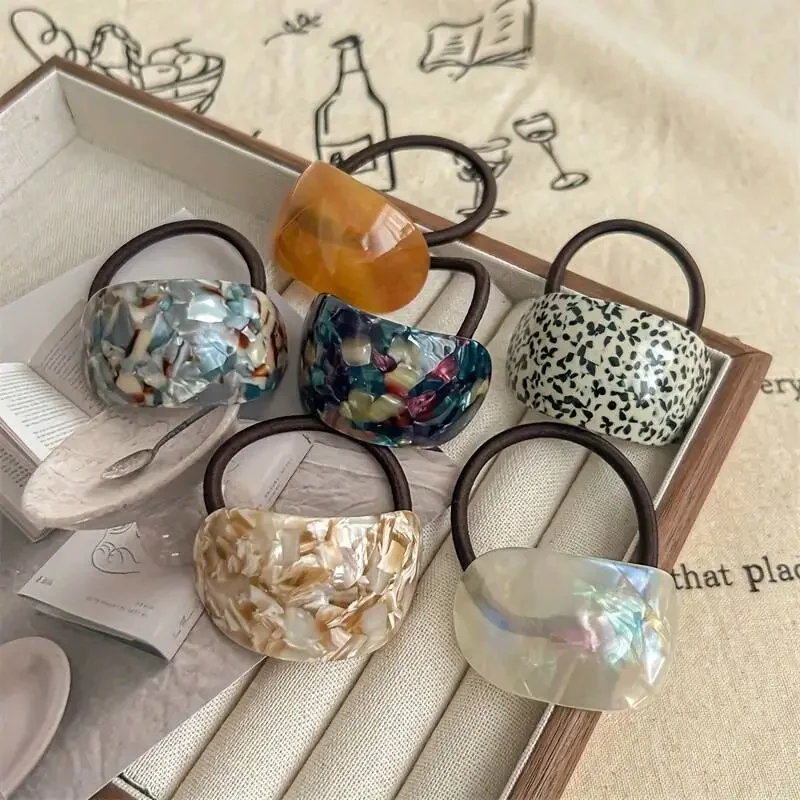Chic Marble-textured Acetate Hair Tie Cute & Sweet Ponytail Holder For Women And Girls Fashion Elastic Hair Bands Rubber Bands
Chic Marble-textured Acetate Hair Tie Cute & Sweet Ponytail Holder For Women And Girls Fashion Elastic Hair Bands Rubber Bands