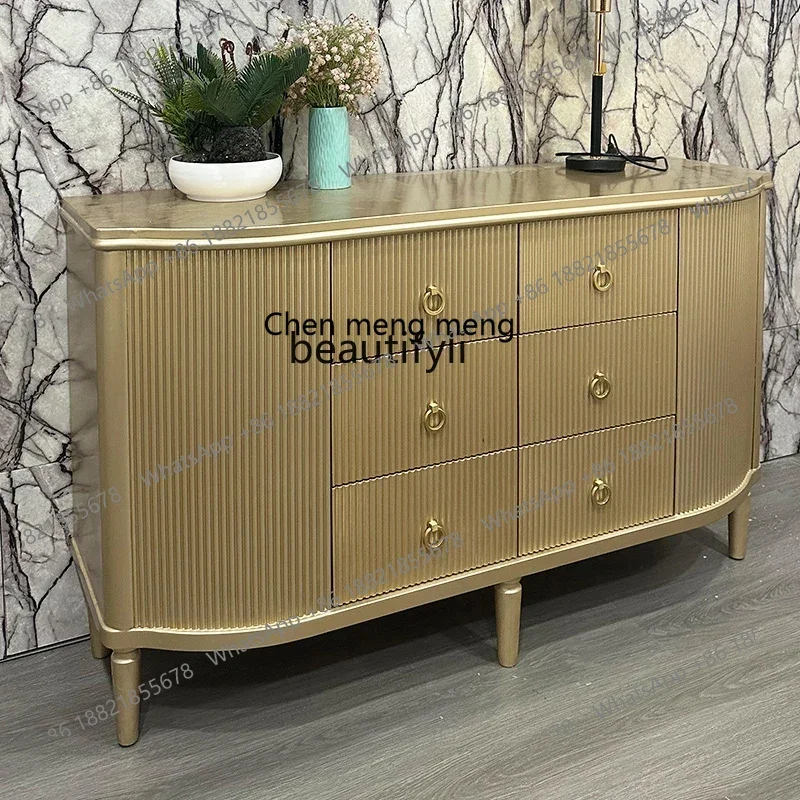 ss1001 American light luxury solid wood champagne color dining side cabinet decorative entrance cabinet modern simple locker
ss1001 American light luxury solid wood champagne color dining side cabinet decorative entrance cabinet modern simple locker