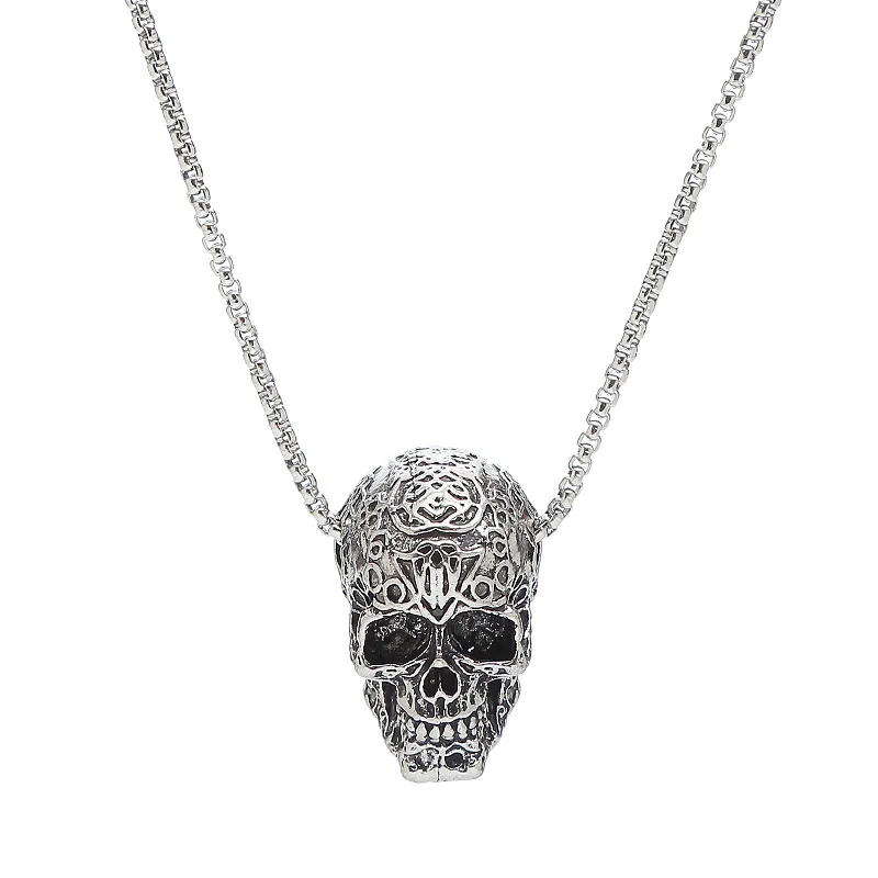 Hip-Hop Punk Retro Stainless Steel Skull Pendant Necklace For Men Vintage Style Skull Pendant Necklace Jewelry Gifts
Hip-Hop Punk Retro Stainless Steel Skull Pendant Necklace For Men Vintage Style Skull Pendant Necklace Jewelry Gifts